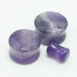 ต่างหูเจาะหูแบบทิ่ง HY รุ่นใหม่ล่าสุด ทำจากหินอเมทิสต์ ผลิตโดยผู้ผลิตโดยตรง - Product Image 3