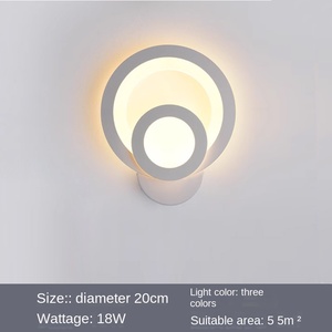 ไฟเพดาน LED สำหรับทางเดินระเบียงสี่เหลี่ยมทรงกลม, ไฟติดผนังพื้นหลังห้องนั่งเล่นโคมไฟติดผนังข้างเตียงติดผนัง - Product Image 6