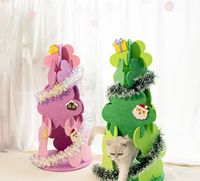 Cave pour chat écologique en feutre, maison pour animaux de compagnie, lit d'hiver pour animaux de compagnie, motif uni, maison pour animaux de compagnie en feutre, lit pour animaux de compagnie