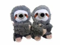 Bracelets paresseux en peluche personnalisés, anneau à pression animal en peluche mignon, vente en gros, jouet animal en peluche pour bébé, décorations