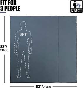 Waterproof Ultralight Portable Camping <b>Tarp</b> Rain Canopy Tent Footprint Quick Automatic Opening Durable for Hiking Backpacking - Product Image 4