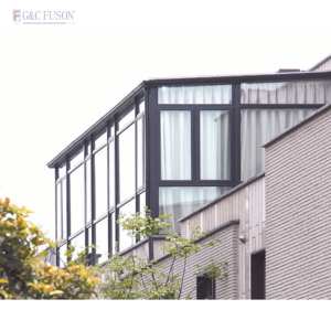 Fuson Australia Eropa pemasangan ruang matahari standar bingkai aluminium prefabrikasi Sunroom sementara Lowe - Product Image 1