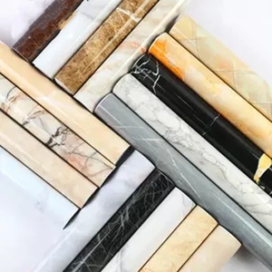 Descascar e bastão de luxo de cor sólida, mármore adesivo removível, cozinha, à prova d'água, papel de parede - Product Image 1