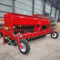 Semoir agricole monté sur tracteur 6 9 12 14 16 18 20 24 rangs pour blé, riz sec, luzerne, herbe, engrais
