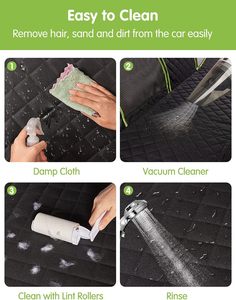 Fundas Impermeables 4 en 1 para Asientos Traseros de Coche para Perros, Hamaca Antiarañazos con Ventana de Malla, Fundas Protectoras para Asientos de Coche para Mascotas - Product Image 3