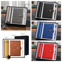 Ideas de Regalo 4 en 1 de Acero Inoxidable, Caja de Regalo con Logotipo Personalizado, Cuaderno, Bolígrafo USB, Regalo de Navidad, Mini Regalos, Regalos al por Mayor para las Fiestas de Invierno