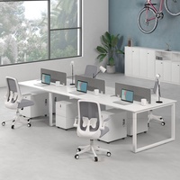 Nouvelle conception, poste de travail modulaire de bureau économique, bureaux en cluster, postes de travail de bureau pour 6 personnes, à vendre