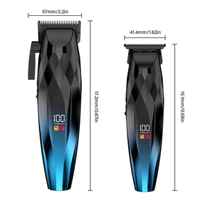 Máquina Cortapelos <span class=keywords><strong>El</strong></span>éctrica Recargable <span class=keywords><strong>para</strong></span> Hombres, Recortadora Profesional Inalámbrica con Cuchilla en T Ajustable <span class=keywords><strong>para</strong></span> Barbería - Product Image 6