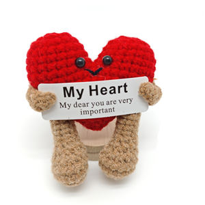 200 styles de mini-cœurs en crochet faits à la main, cadeaux d'amour rouges en forme de cœur pour le soutien émotionnel, pour la Saint-Valentin - Product Image 1