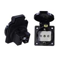 Stop Kontak Ekstensi Tahan Air IP54 EU 10A 250V CEE 7/7 Adaptor Schuko Kabel Daya Industri Luar Ruangan untuk Taman Bengkel