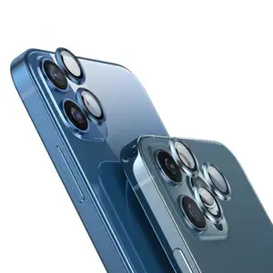 适用于Iphone 12/Iphone 12迷你金属钢化玻璃圈相机镜头全盖外壳保护器