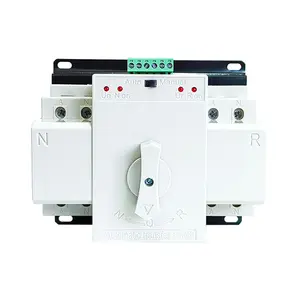 CE IEC 2p ATS 63A 125A 230V jeneratör ATS denetleyici otomatik Transfer anahtarı çift güç geçiş anahtarı