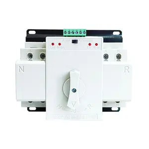 Ce Iec 2P Ats 63a 125a 230V Generator Ats Controller Automatische Overdrachtsschakelaar Dubbele Vermogenswisselschakelaar