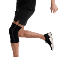 Genouillère de sport en nylon tricoté pour le basketball, la course à pied, avec sangle rotulienne, protection du ménisque, soin des articulations pour hommes et femmes, cyclisme