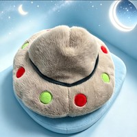 Nouvel Arrivage Jouet en Peluche Navette Spatiale OVNI de Noël, Poupée Mouton Extraterrestre Détachable, Figurine Douce et Moelleuse, Cadeau Souvenir de Noël