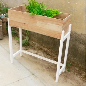 Multi Tiered Solid Wood Plant Stand Natural Color Indoor Outdoor Balcony Floor Standing <b>Stepped</b> Planter For Flower Green Plant - Product Image 4