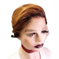 Perruque brune synthétique en fibre haute température, fabriquée à la machine, pour femmes européennes et américaines, tendance, pour le marché transfrontalier