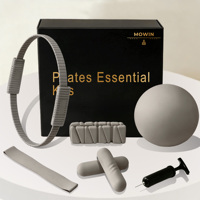 NOUVELLE ARRIVÉE MOWIN Ensemble de Pilates en gros avec bandes de poignet triangulaires à velcro, tapis de yoga et kit d'accessoires de Pilates (MOQ 1PC)