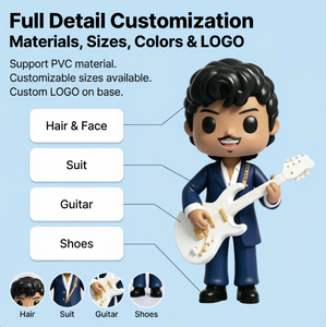 Statua da Collezione Personalizzata a Tema Musicale OEM, Supporto per Personalizzazione Stampo ODM, Esposizione da Scrivania, Regali o Collezioni - Product Image 2