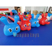 Jeu de sport amusant de chenille gonflable personnalisé de bonne qualité à prix d'usine Offre Spéciale, jeu de travail d'équipe gonflable pour adulte