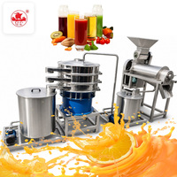 Industriële complete fruit sap productielijn van roestvrij staal voor appel- en sinaasappelsap extractie en filtratie verwerkingsinstallatie