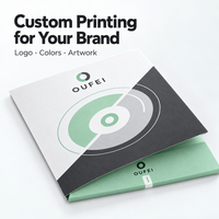 Dossier de présentation A4 personnalisé moderne avec pochette pour usage professionnel et corporatif, impression OEM, marque Oufei