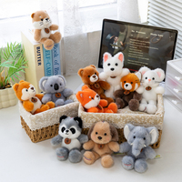 Série Mignonne Petites Amandes : Peluches Animaux Sauvages Ultra Douces en Coton PP, Porte-clés, Cadeau d'Anniversaire, Loutre, Koala, Jouets en Peluche