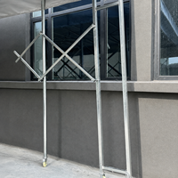 Tente mobile imperméable sans parois latérales avec structure en acier galvanisé pour atelier d'usine