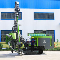 Collecteur de poussière pneumatique pour perceuse au diamant Boîte de vitesses de pompe à moteur diesel Changement automatique de tige Plate-forme de forage minier DTH efficace