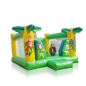 Professional Newly Design Green House Jumping Bouncy Castle Bouncer Combo Inflatable Trampoline