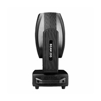Projecteur de scène professionnel 295W DMX pour DJ, soirées, concerts, avec Gobo, faisceau, tête mobile, double prismes et ampoule LED