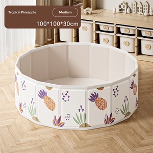 Piscine à balles pliable pour enfants, intérieur/extérieur, en tissu non tissé, enclos de jeu portable, piscine à sable pour enfants - Product Image 3