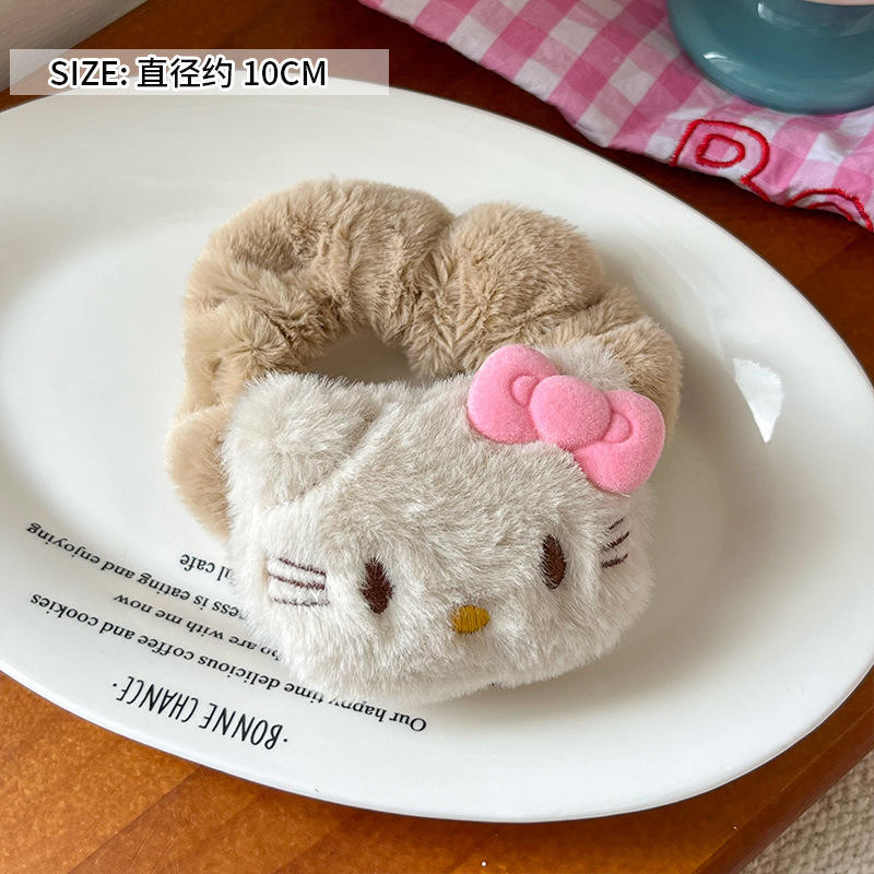 Black Leather KT Scrunchie