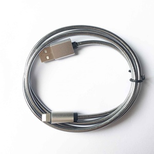 Durable Stainless Steel Metal Spring Braided High Speed Charging USB Data Sync Cable For <span class=keywords><strong>iPhone</strong></span> - Product Image 4