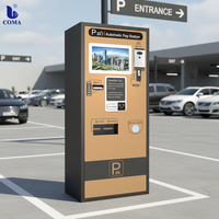 Estación de Pago Automatizada para Estacionamientos, Receptor de Monedas/Billetes, Lector de Tarjetas Bancarias, Pantalla LCD con SDK Habilitado, Intel Core I3