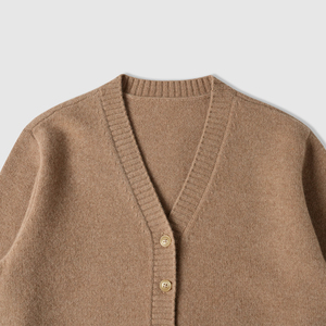 <span class=keywords><strong>Cardigan</strong></span> in <span class=keywords><strong>Lana</strong></span> 100% Personalizzato, Classico Tinta Unita, Manica Lunga, Spesso, Scollo a V, Abbigliamento Femminile - Product Image 2