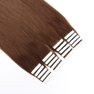 Extensions de <span class=keywords><strong>Cheveux</strong></span> Humains à Bandes Adhésives, Invisible, <span class=keywords><strong>Cheveux</strong></span> Russes, Nouées à la Main, Cuticules Alignées, Sans Couture, Vente en Gros - Product Image 6