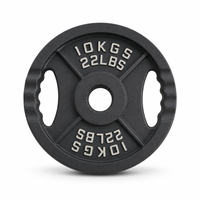 Disques de poids en fonte à double poignée, 1,25 kg à 25 kg, marquage KGLB, disques de poids en fer à deux trous pour la salle de sport
