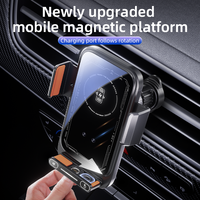 Support de téléphone intelligent à commande tactile pour voiture, chargeur sans fil rapide 66W, support de fixation automatique pour grille d'aération, support de chargeur pour smartphone