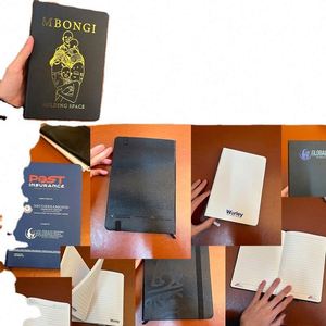 Personalised Logo A4/A5/A6 Custom Print Leather/Fabric Hardcover <b>Sewing</b> Binding Notebook Diary - Product Image 6