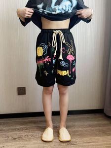Femmes Graffiti Sports Summer Fashion Loose Casual Cotton Custom 2025 New Shorts - Product Image 3