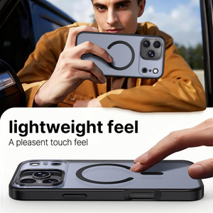 Étui magnétique transparent mat en PC pour <span class=keywords><strong>iPhone</strong></span> 18 <span class=keywords><strong>Pro</strong></span> <span class=keywords><strong>Max</strong></span>, protection antichute en acrylique - Product Image 3