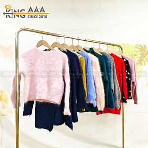 Suéteres de Lana Usados de Alta Calidad para Mujer, Marca PUYI, Grado Superior, Limpios, 90% Cardigans al por Mayor, Fardos de Ropa de Segunda Mano - Product Image 3