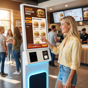 Terminal de commande et de paiement en libre-service WUXIN de haute qualité avec écran tactile 24''/27''/32'' pour restaurant, personnalisable avec logo du fabricant - Product Image 6