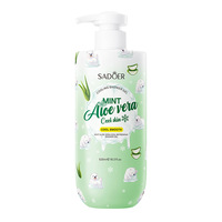 Gel Douche Rafraîchissant Menthe et Aloe Vera 520ml – Nettoyant Corporel Glacé Purifiant, Hydratant et Apaisant