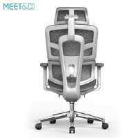 Chaise de bureau de direction de luxe en maille, pivotante, design moderne, ergonomique, avec support dorsal confortable, réglable pour le bureau à domicile