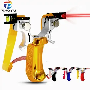 New Infrared Aiming Slingshot Slingshot 4 Colors Can Choose Powerful Outdoor Hunting Slingshot Use Flat Rubber Band Shooting