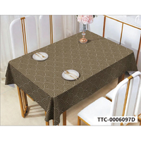 Nappe semi-circulaire en PVC vert-gris, écologique, personnalisable, imperméable, anti-taches, facile à nettoyer, protection pour table à manger à domicile