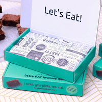 Boîte à courrier en papier ondulé de qualité alimentaire personnalisée Boîte à beignets sucrés Boîte à brownies