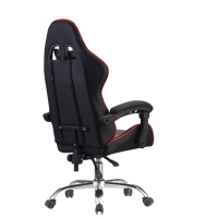 Chaise de jeu pivotante en cuir rouge tendance pour PC et ordinateur, style course, vente chaude, par le fabricant